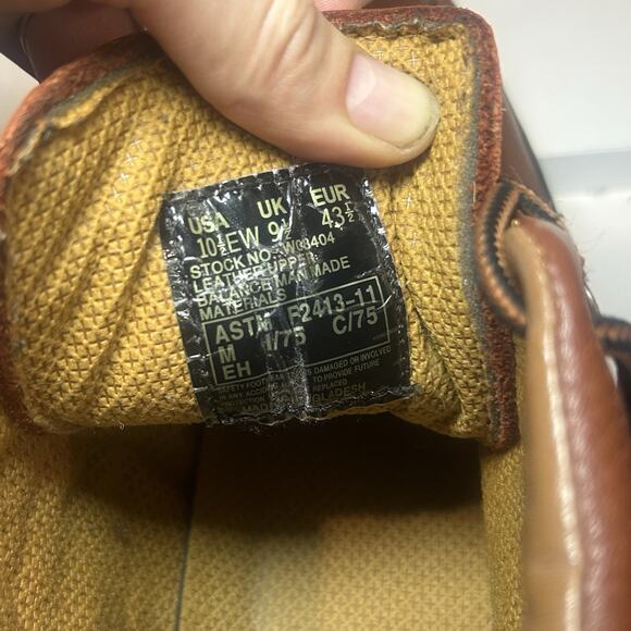 Wolverine Moc Toe 5" Steel Toe Handsewn Chukka Boots EU 43.5 10.5 EW - Picture 8 of 8